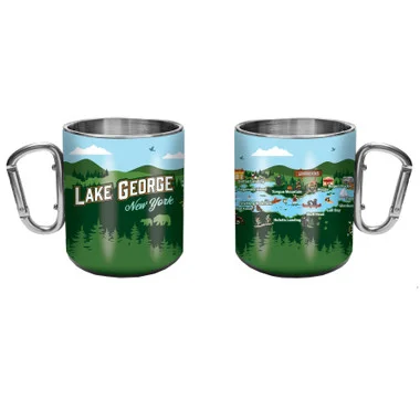 Tasse avec mousqueton Lake George – 15 oz