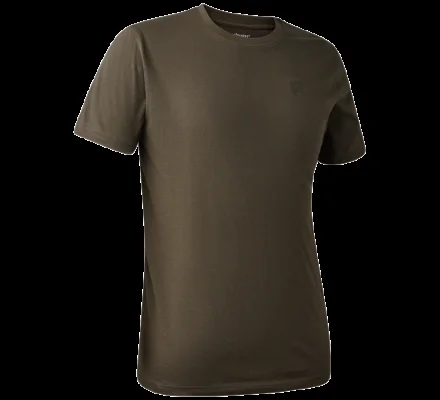 Tee-shirt à manches courtes dessin cerf kaki DEERHUNTER – Image 2