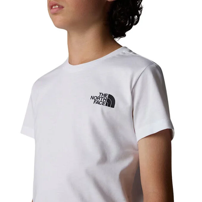 Tee-shirt garcon The North Face Redbox – White – Image 3
