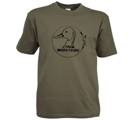 Tee-Shirt manches courtes Xtrem Migrateurs vert kaki