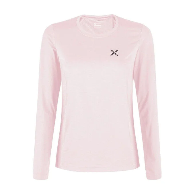 Tee-shirt technique femme a manches longues Montura Delta Mix – Rose claire