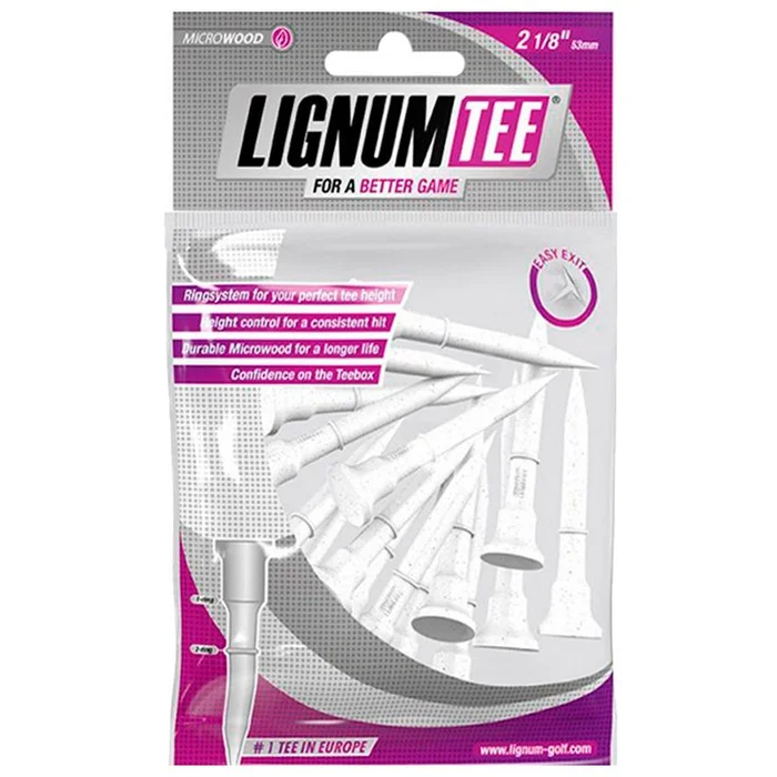 Tees Lignum Golf Tee Lignum Blanc 53mm