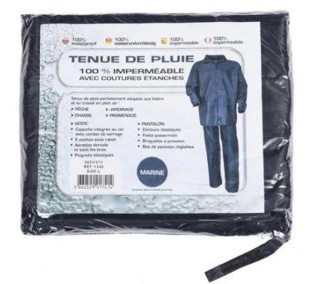 Tenue de pluie bleu PERCUSSION – Image 2