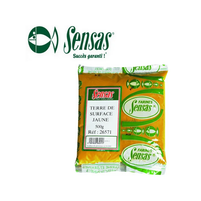 TERRE DE SURFACE JAUNE SENSAS 500G