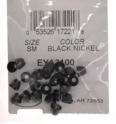Têtes coniques Wapsi – 24 par paquet – Nickel noir SM