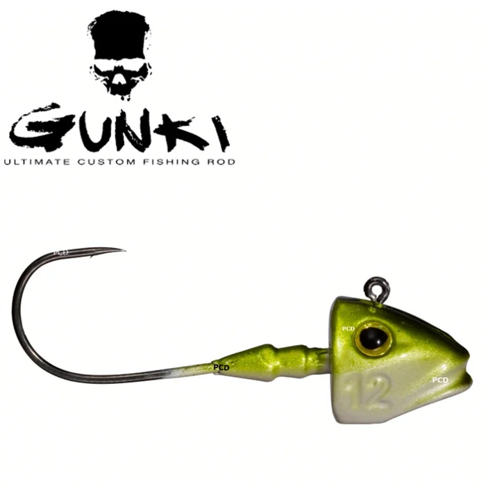 TETES PLOMBEES GUNKI G’FISH NATURAL GREEN SILVER PAR 3