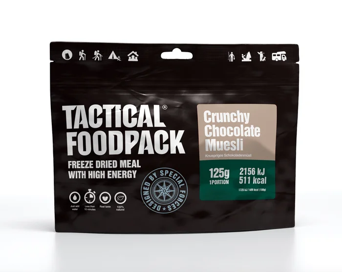 TFP0322 – Tactical Foodpack Muesli croustillant au chocolat