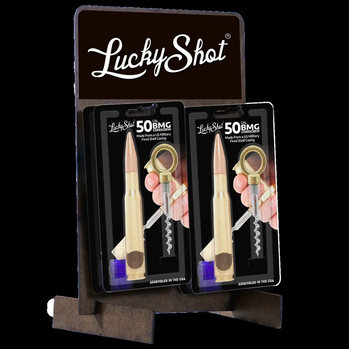 Tire Bouchon laiton Lucky Shot C/.50 BMG – Présentoir de 12 pièces sous blister