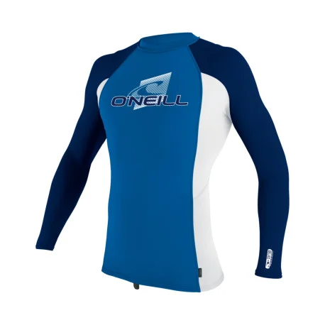 Tops Lycra EnfantO’Neill YOUTH PREMIUM SKINS L/S RASH GUARD OCEAN/WHITE/NAVY 2025