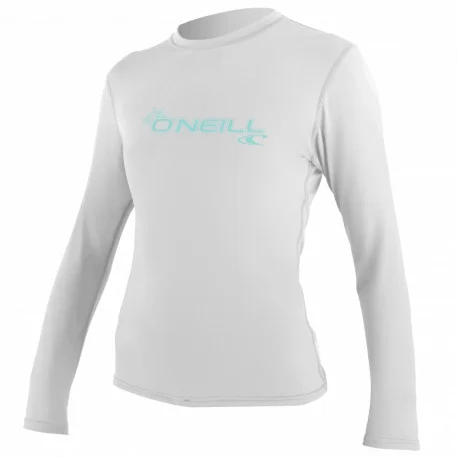 Tops Lycra FemmeO’Neill WMS BASIC SKINS SUN SHIRT WHITE 2025