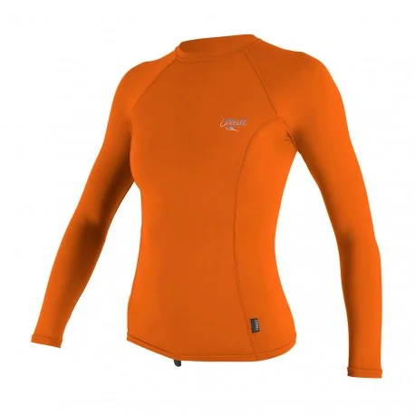 Tops Lycra FemmeO’Neill WMS PREMIUM SKINS RASHGUARD LS Papaya 2024