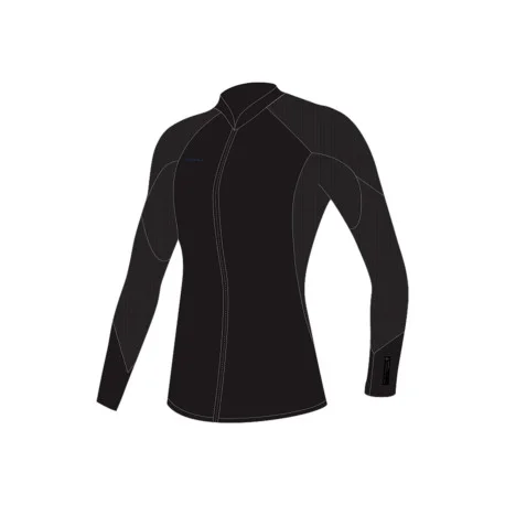 Tops Neoprene FemmeO’Neill Wms Hyperfreak 2/1.5 Front Zip Jacket BLACK 2025