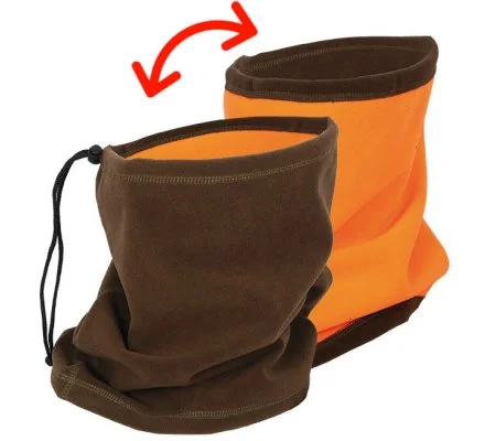 Tour de cou polaire réversible orange /marron SOMLYS