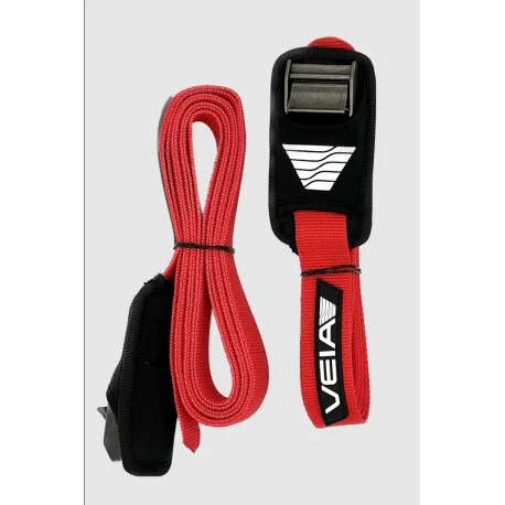 Transport SurfVeia Tie Down Strap 15&prime; / 4.55M (jeu de 2) – Rouge