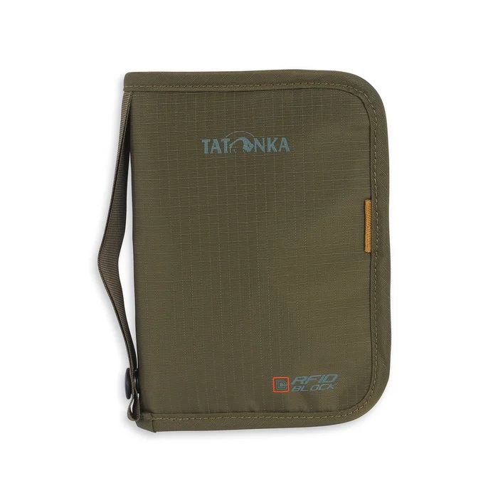 TRAVEL ZIP M RFIDB – Porte monnaie zippé Tatonka avec protection RFID – Olive