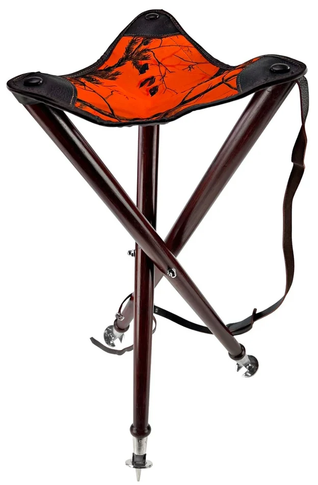 Trépied Arcy Januel 70cm – Orange Camo avec Bretelles et Pic