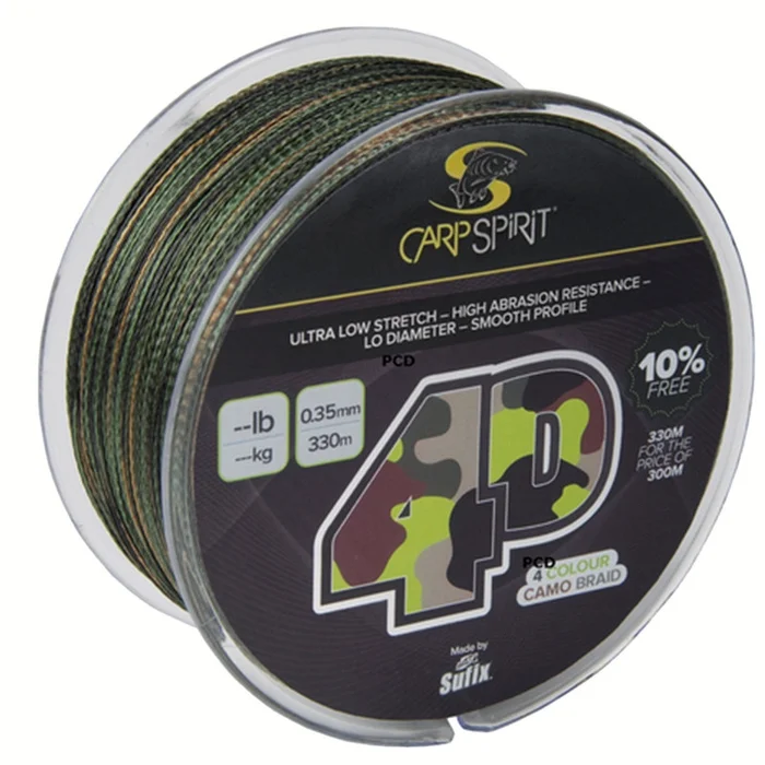 Tresse Carp Spirit 4D Camo Braid 1000m