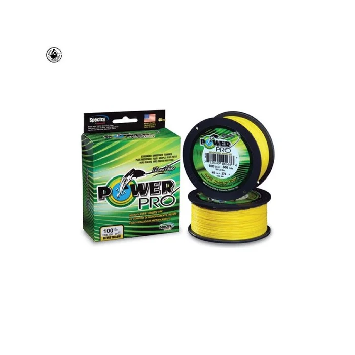 Tresse Power Pro Jaune – Bobine de 455m