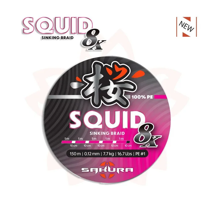 Tresse Sakura Squid 8X 150m