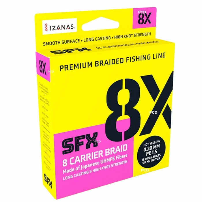 Tresse Sufix Sfx 8x Hot Yellow 135m