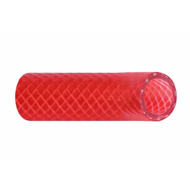 Trident Marine Tuyau d’alimentation en eau chaude en PVC renforcé (FDA) 5/8″ – Sans danger pour l’eau potable – Rouge translucide – Vendu au pied