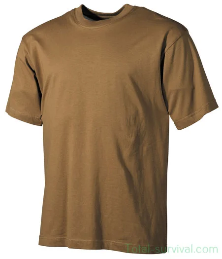 US T-Shirt, manches courtes, coyote tan, 170 g/m²