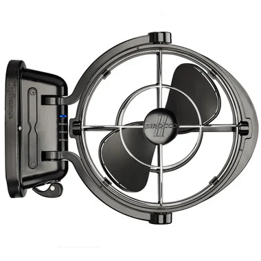 Ventilateur à cardan 3 vitesses 7″ SEEKR par Caframo Sirocco II – Noir – 12-24V