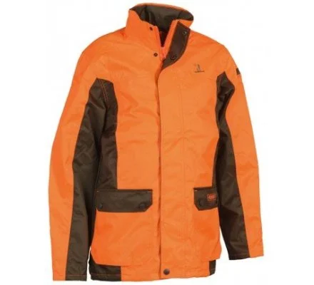 Veste de traque enfant orange fluo PERCUSSION