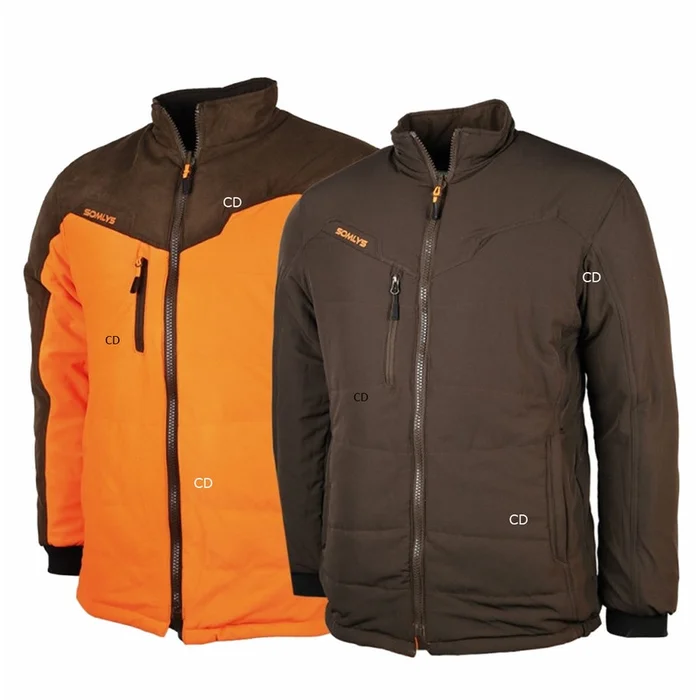 Veste Homme Réversible Somlys 435 Multi Hunt Orange Et Marron