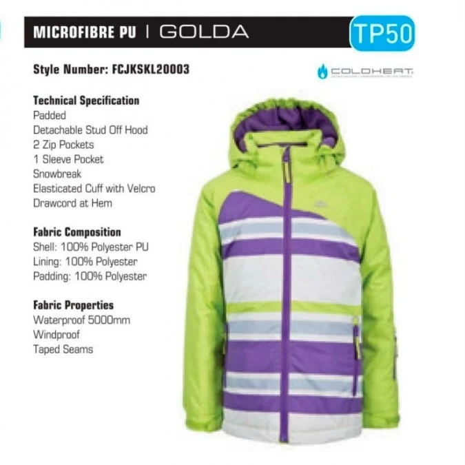 VESTE JUNIOR TRESPASS GOLDA