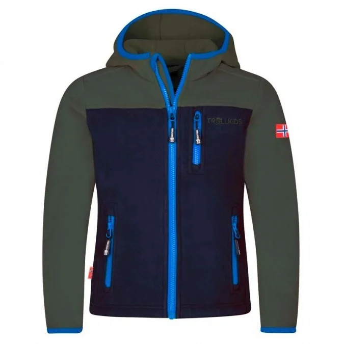 VESTE JUNIOR TROLLKIDS STAVANGER HOODED FLEECE