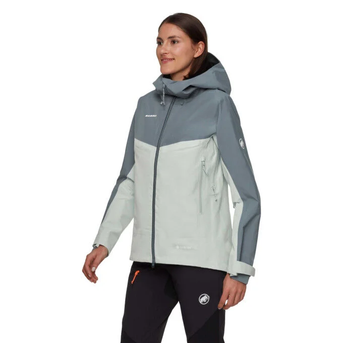 Veste MAMMUT Crater IV HS Hooded Women – Silver Sage-Strata – Image 3