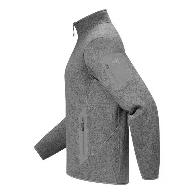 Veste polaire Homme Arc’Teryx Covert Cardigan – Cloud Heather/Void – Image 3