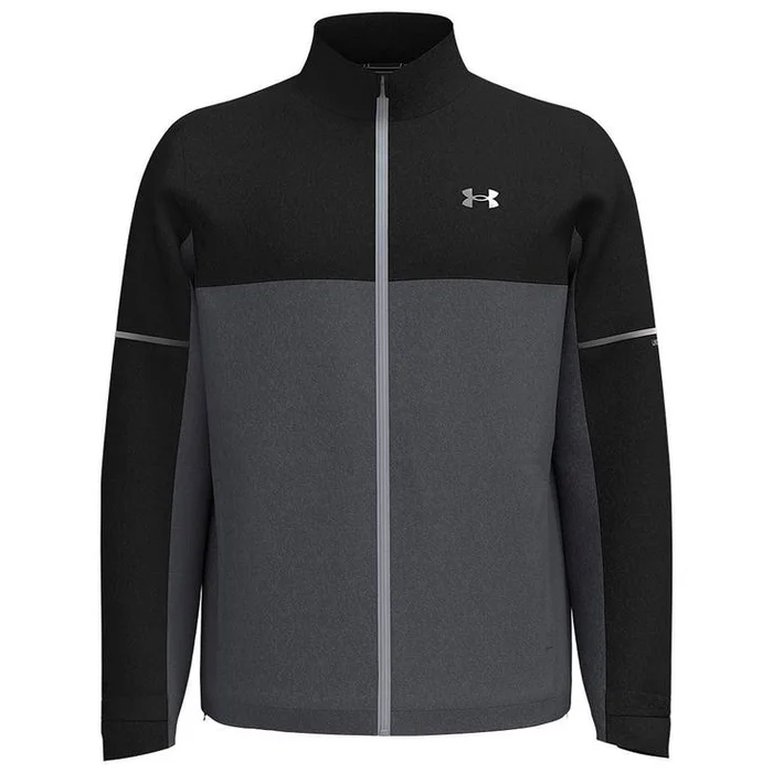 Veste Under Armour Drive Rain Jacket Black Castlerock Mettallic Silver