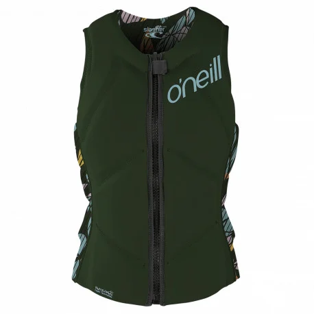 Vestes et Gilets Sports nautiques tractésO’Neill WMS SLASHER COMP VEST olive 2024