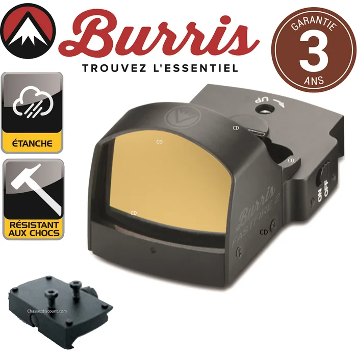 VISEUR BURRIS FASTFIRE II 4MOA AVEC MONTAGE PICATINNY