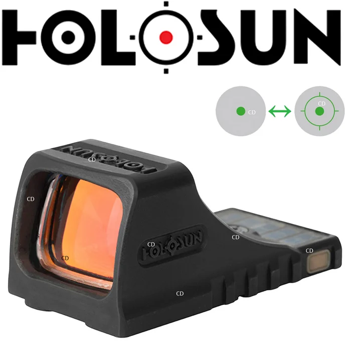 Viseur Holosun HSCSMGR Point Vert Corps Titane
