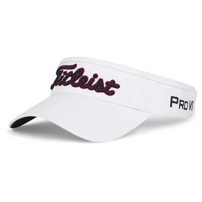 Visière Titleist Tour Performance Visor White Navy Red