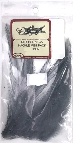 Wapsi Dry Fly Neck Hackle Mini Pack Large – Dun