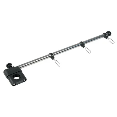 Whitecap 17&Prime; Rail Mount Flag Pole – 1/2&Prime; Diameter, Stainless Steel Staff Nylon Mount