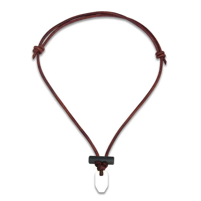 WZBUNEWH – Wazoo Collier Bushcraft blanc