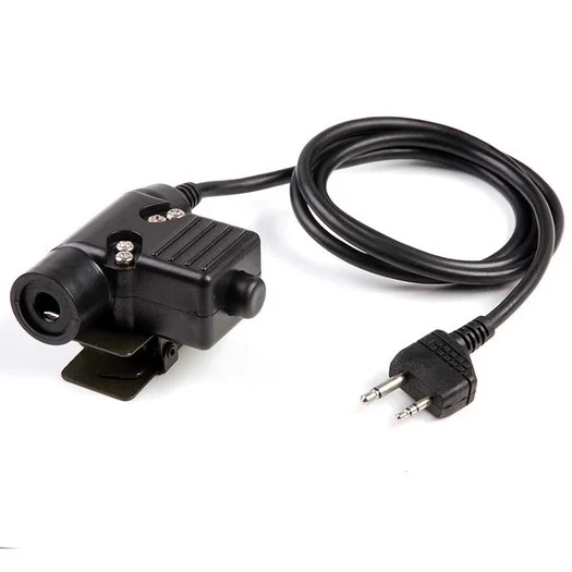 Z-Tactical Z113 Zu94 Midland / Nato jack P.T.T. adaptateur de casque, Connecteur 2-pin