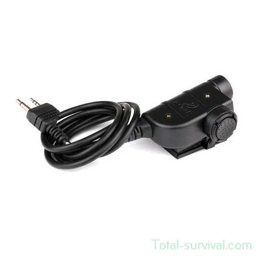 Z-Tactical Z125 U94 PTT adaptateur de casque Nato jack connecteur 2-pin Midland