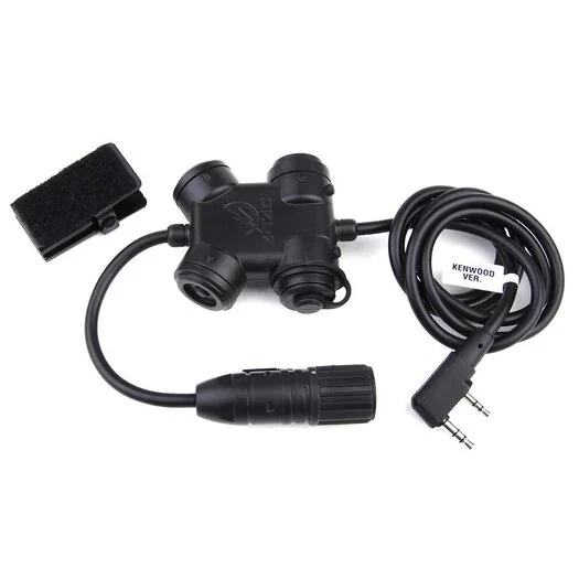 Z-Tactical Z130 Zsilynx Kenwood / Nato jack PTT adaptateur de casque Connecteur 2-pin