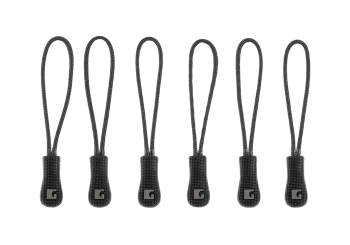 Zipper Puller Medium – 6 pièces – Noir Clawgear